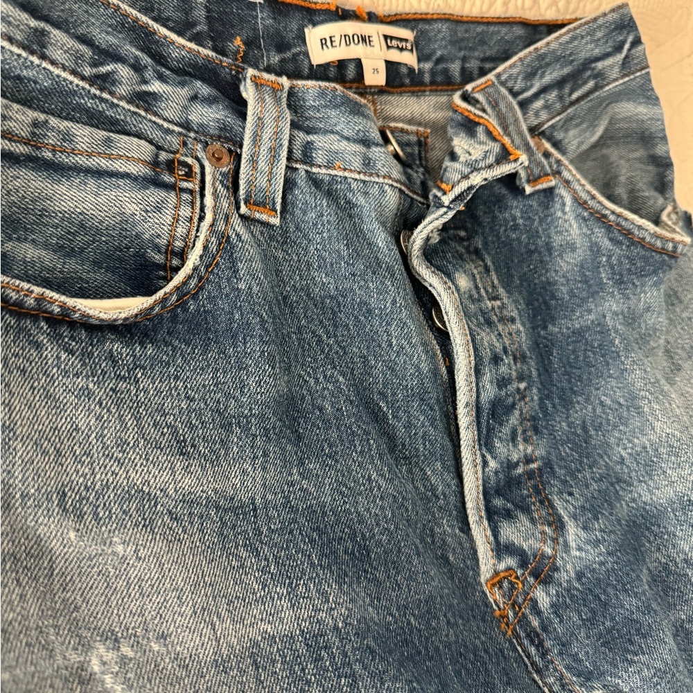 Levi’s ReDone Cropped Jeans Size 25 - Picture 6 of 7